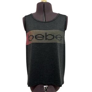 BEBE Sport Sleeveless Logo Tank Top Size S